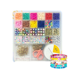 SYGA Beads for Kids Crafts Children's Jewelry Making Kit DIY Bracelets Necklace Hairband and Rings Craft Kits Birthday for 4, 5, 6, 7-Year-Old Little Girls-Multicolor (DIYBeadsSet-31)