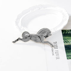 SYGA Brooch Pin Fashion Electroplated Alloy Jewellery Pin Vintage Clothing Accessories Decoration Horse Style Brooches For Men's & Women- S241