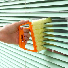 Syga Mini Hand-held ABS Plastic Dirt Clean, Venetian Blind Brush Window Air Conditioner Duster Cleaner, Medium, Multicolour