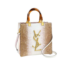 SYGA Women's Handbag | Stylish Vertical Square Tote with Zipper | Elegant Daily Bag for Office & Casual Use