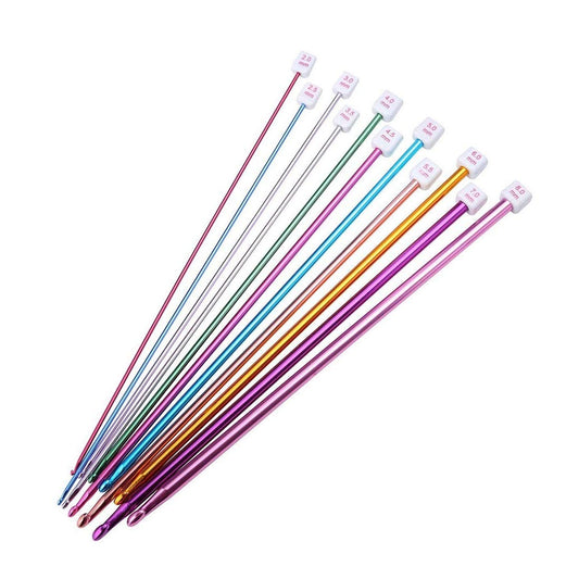SYGA Crochet Hooks 11 Pack Diverse Size Aluminum Knitting Needles Set (2mm to 8mm)
