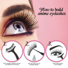 SYGA 10 Pairs False Eyelashes Faux Mink Lashes Natural Look Wispy Fake Eyelashe Fluffy Volume Long Thick Lashes Black