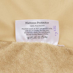 Amazon Brand - Solimo Water Resistant Polyester Mattress Protector, Single Bed Size (72x36 inch), Coffee