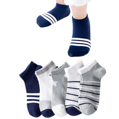 MOMISY 5 Pairs Tube Socks for children Toddlers Infant Baby Girl Boys (StripedStar, 9 Year to 12 Year)