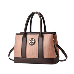 SYGA Women's Handbag | Tote Bag with Dual Tone Ribbed Texture | Elegant Shoulder Bag for Office & Casual Use