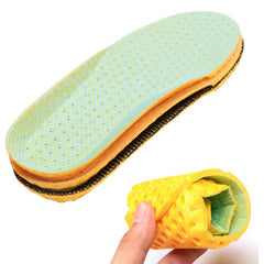 Generic Yellow, EU 41 to 46 : 1Pair High quty Orthotic Arch Support Shoe Pad Sport Running Active Carbon Fiber Remove Odors Insoles Insert Cushion Z49901