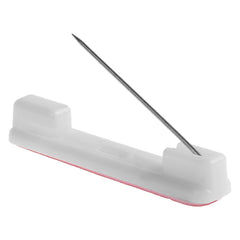 SYGA 100 Pices Self-Adhesive Bar Office Safety Pins for ID Badge Crafting (White)
