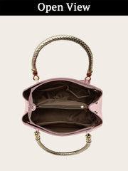 SYGA Women's Glossy Patent Leather Handbag Large Capacity Bag Suitable Gift for a festival,occasion,Birthday(PINK)