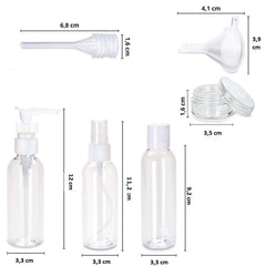 SYGA 100Ml Transparent Plastic Portable Cosmatic Spray Bottle Kit