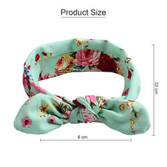 MOMISY Girl's Headbands Turban Knotted Synthetic Hairband for Girls-4 Piece