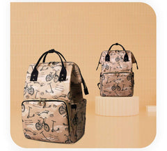 SYGA Multipurpose Large Capacity Mom's Backpack Diaper Bag(Beige)