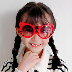 SYGA Children's Cute Tiger Shape Sunglasses with UV Protection Lense for Boys and Girl, Suitable for Age 3 to 8 Years - Black