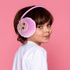 SYGA Children's Fashion Winter Yellow Cute Cartoon Design Cold Protection Plush Velvet Earmuffs Suitable for 10 Years Above