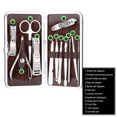 SYGA Stainless Steel Nail Clipper Professional Grooming Kit for Men and Women (Golden)