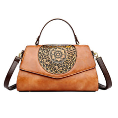 SYGA Women Elegant Retro Handbag – Large Capacity Cover-Style Shoulder Bag