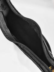 SYGA Women's Embroidered Armpit Handbags Fashion Black Versatile Shoulder Bag