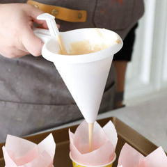 SYGA Adjustable Chocolate Funnel for Baking Cake Decorating Tools Kitchen Accessories Easy Operating Candy Funnel