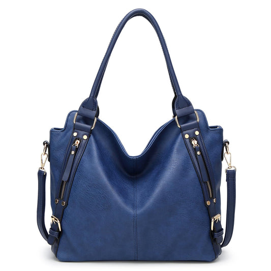 SYGA Women's Tote Bag, Large Capacity, Crossbody or Shoulder Style(Blue)