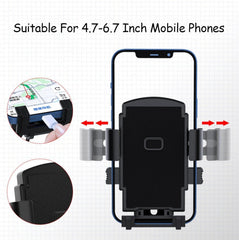 MOMISY Mobile Holder for Bike, Scooty, Motorcycle, Activa Metal Mirror Bar Mobile Phone Holder/Hook/Clamp/Stand/Mount 360° Rotatable Mobile Stand Mirror Mount