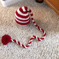MOMISY Long Tail Ball Cap - Baby Photography & Photoshoot Prop-Red