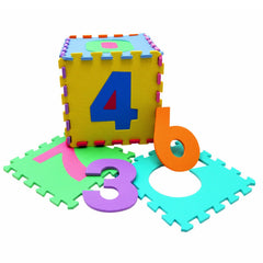 SYGA 10 Pcs EVA Foam Baby Play Mat of Number Puzzle - Great for Kids to Learn and Play - Interlocking Puzzle Pieces (Assorted Color)
