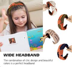 MOMISY Knotted Hairband Headband Cross Hair Band Accessories for Women and Girls (Pink)