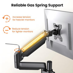 SYGA NB H180 Dual Monitor Desk Mount, 22-27 Inches, 2-9 kg Load Capacity-Black