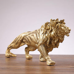 SYGA Atmospheric Lion Resin Ornaments Home Office Wine Cabinet Bookcase TV Cabinet Model Room Decoration