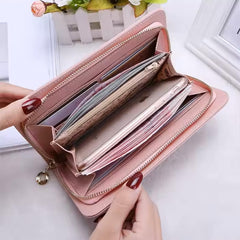 MOMISY Women's Girls PU Leather Party Wedding Clutch | Zipper | Ladies Purse Wallet Girls (Grey)