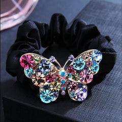 SYGA Female & Girls Hair Ring Head Rope Cloth Ring Tie Hair Rope Headdress Coil Hair Flower Butterfly Rubber Band - Purple