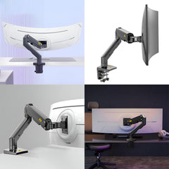 SYGA NB G50 Heavy Duty Monitor Mount, Gas Spring Arm for 27-45 inch Screens, 5-16kg Weight Capacity, Black