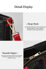 SYGA Women's Bag Single Shoulder Crossbody Bag Letter Wrist Bag(Black)