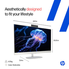 HP All-in-One, 13th Gen Intel Core i7-1355U (32GB DDR4, 1TB SSD) IPS, Three-Sided, Micro-Edge, Anti-Glare, FHD, 27''(68.6 cm), Win 11 Home, Office 24, 6.72kg, FHD Camera, 27-cr0068in