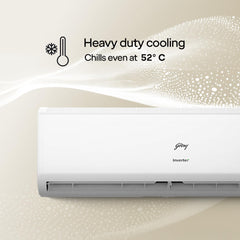 Godrej 2 Ton 3 Star, 5 Years Comprehensive Warranty, 5-In-1 Convertible Cooling, Heavy Duty Cooling At 52°C, Self Clean, Inverter Split AC (Copper, I-Sense Technology, AC 2T EI 24IINV3R32 WWR, White)