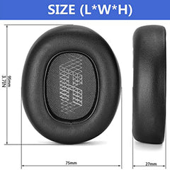 SYGA Earpads Replacement Ear Pads Ear Cushion Cover Compatible with JBL E55BT Over-Ear Wireless Headphones- Black