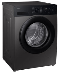 Samsung Smart Choice 12 kg, 5star, AI Ecobubble, Super Speed, Wi-Fi, Hygiene Steam with Inbuilt Heater, Digital Inverter, Fully-Automatic Front Load Washing Machine (WW12DG5B24AXTL, Inox)