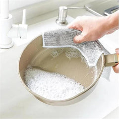 MOMISY Non-Scratch Dishcloth, Multipurpose Dishwashing Rags for Wet and Dry, Easy Rinsing, Reusable, Cleaning Cloth for Kitchen, Sinks-Double Layer (24)