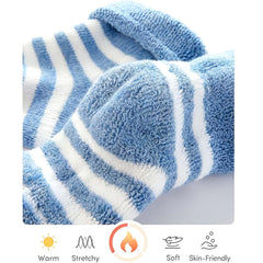 MOMISY 5 Pairs Baby Girl Boys Tube ankle Socks for Baby Girl BoysToddlers Infant kids (Blue, 0 Months to 6 Months)