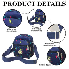 MOMISY Women Mobile Messenger Bag Ladies Nylon Shoulder Cross Body Long Strap Travelling, Work