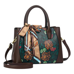 SYGA Women's Floral Shoulder Messenger Bag | Handbag with Zipper Closure, Stylish Daily Tote