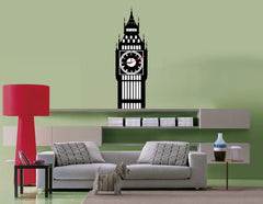 Syga Tower Sticker Wall Clock