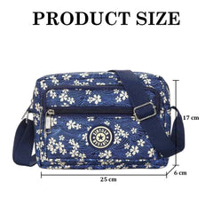 MOMISY Women Mobile Messenger Bag Ladies Casual Tote Nylon Shoulder Bags Outdoor Fashion Small Cross Body Long Strap Portable Purse for School, College, Outing, Climbing, Cycling, Travelling, Work