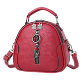 SYGA Women's Crossbody Bag, Zip Top, PU Leather Shoulder Bag (Red)