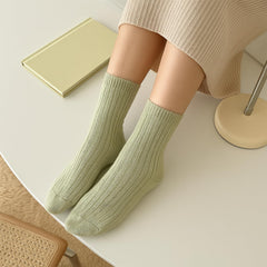 MOMISY Unisex Cotton Blend Ankle Crew Socks, Mid Tube for Men & Women, Pack of 5, Multicolour, Free Size (Solid DGG)