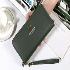 MOMISY Women's Girls PU Leather Party Wedding Clutch | Zipper | Ladies Purse Wallet Girls (Dark Green)