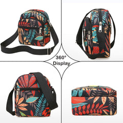 MOMISY Women Mobile Messenger Bag Ladies Nylon Shoulder Small Cross Body Long Strap Travelling, Work, Multicolor