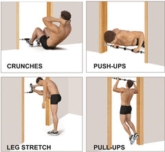 SYGA Pull Up Adjustable Gym Bar with Foam Grip for Home Workouts