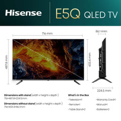Hisense 80 cm (32 inches) E5Q Series HD Ready Smart QLED Google TV 32E5Q