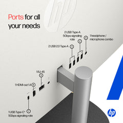 HP All-in-One, 13th Gen Intel Core i7-1355U (32GB DDR4, 1TB SSD) IPS, Three-Sided, Micro-Edge, Anti-Glare, FHD, 27''(68.6 cm), Win 11 Home, Office 24, 6.72kg, FHD Camera, 27-cr0068in