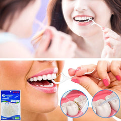 SYGA 3 in 1 Fresh Dental Floss Stick Tooth Cleaning Toothpicks Stick Set for Gums, Healthy, Fresh, Breath (Pack of 50pcs)
